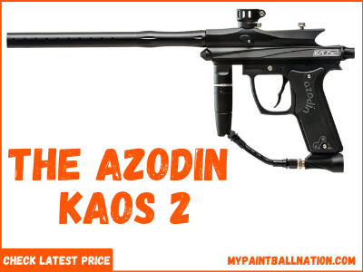 The Azodin KAOS 2 affordable paintball marker