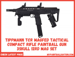 Tippmann TCR Magfed Tactical Compact Rifle Paintball Gun 3Skull 12rd Mag Set