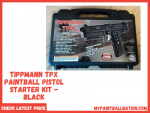 Tippmann TPX Paintball Pistol Starter Kit - Black